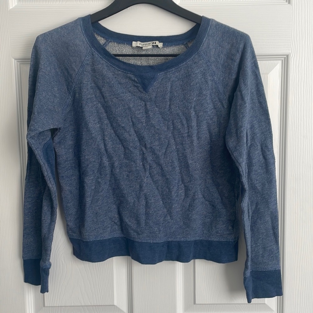 Wide Neck Patched Elbows Lightweight Super Soft Terry Sweater